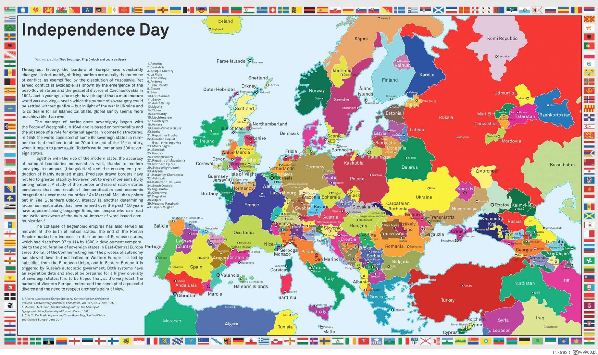 If Europe's map was based on ethnic nations instead of conquest it would look like this.
